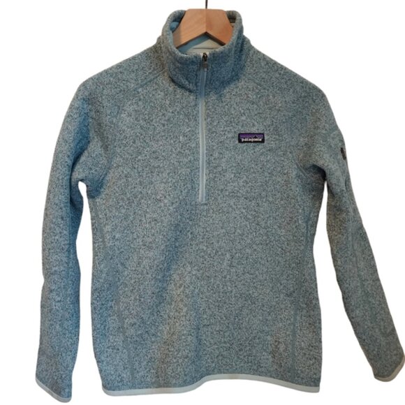 EUC Patagonia Blue Sweater Quarter Zip Fleece Popover Jacket Siz… - Picture 10 of 12